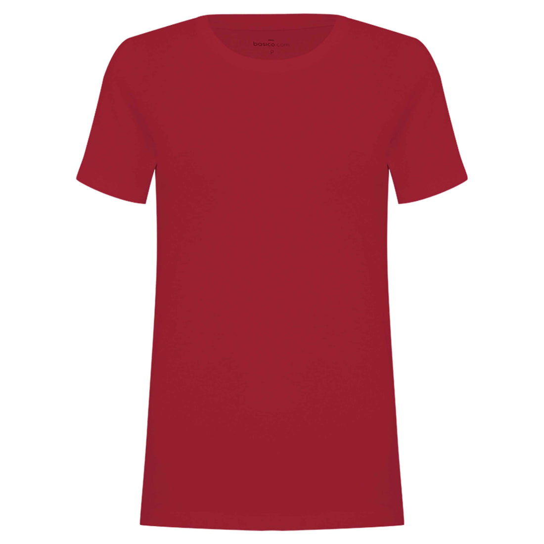 Camiseta Algodão Premium Feminina | Everyday Collection - Vermelho Rubi