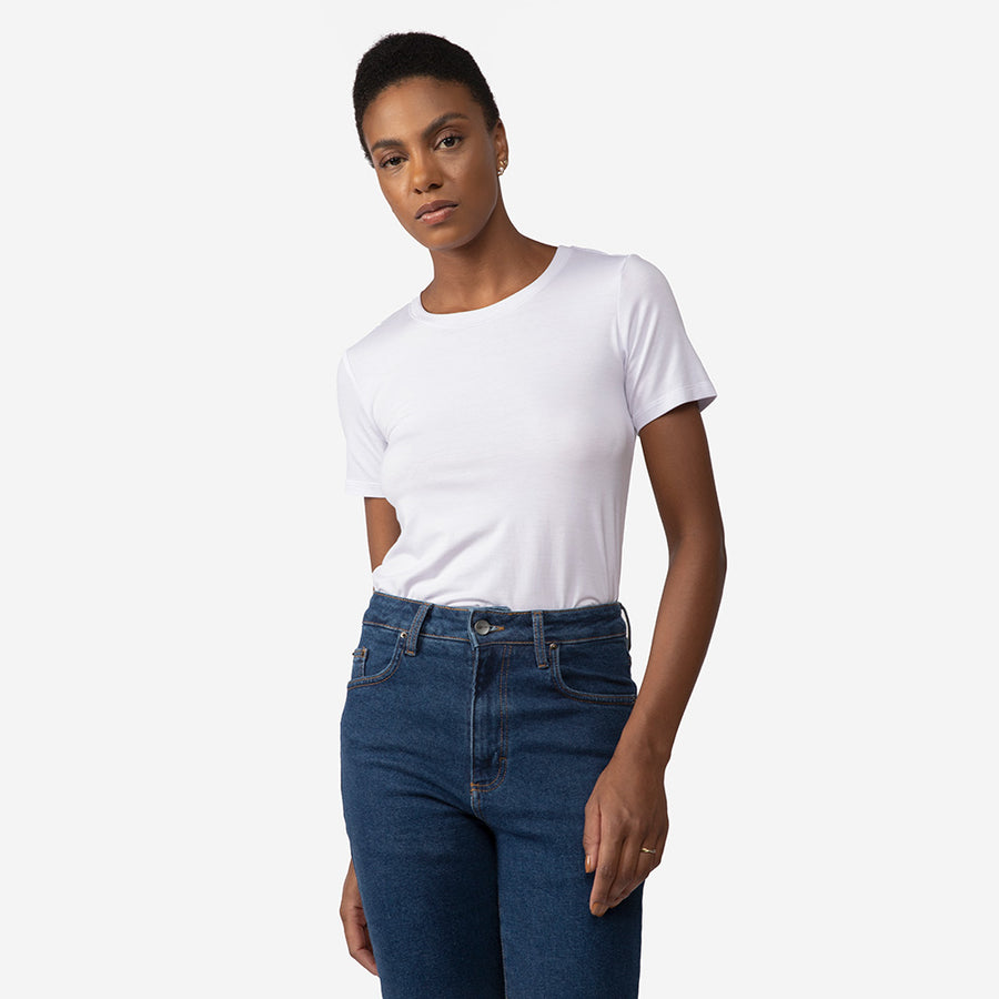 Travel T-Shirt Modal Feminina - Branco