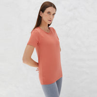 Tech T-Shirt Modal Premium Feminina | Basico.com - Laranja Telha