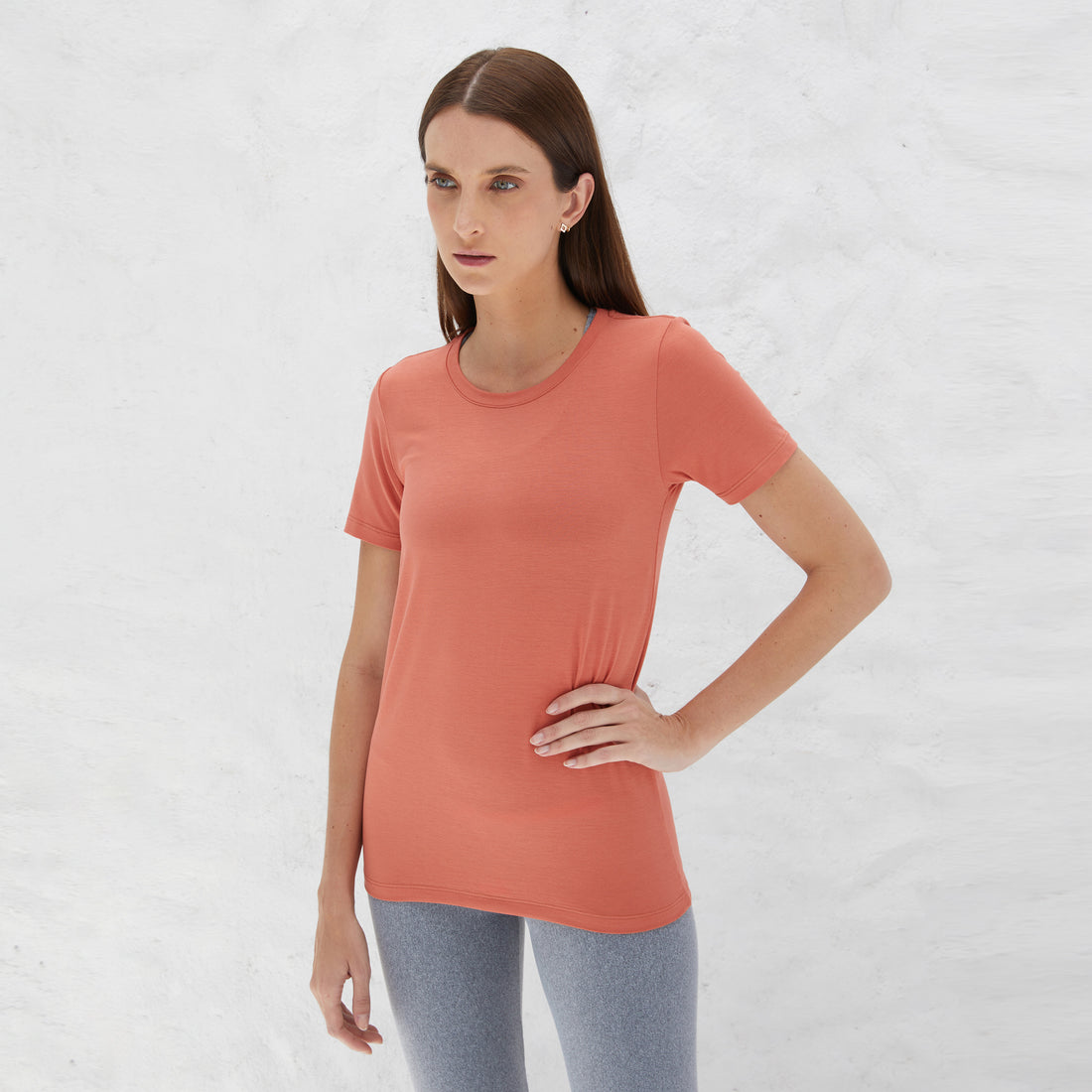 Tech T-Shirt Modal Premium Feminina | Basico.com - Laranja Telha