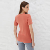 Tech T-Shirt Modal Premium Feminina | Basico.com - Laranja Telha