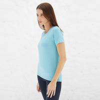 Tech T-Shirt Modal Premium Feminina | Basico.com - Azul Turquesa