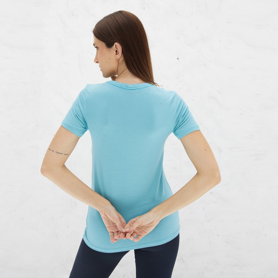 Tech T-Shirt Modal Premium Feminina | Basico.com - Azul Turquesa