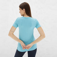 Tech T-Shirt Modal Premium Feminina | Basico.com - Azul Turquesa