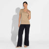 Camiseta Pima Gola U Feminina | Life Collection - Bege Pastel