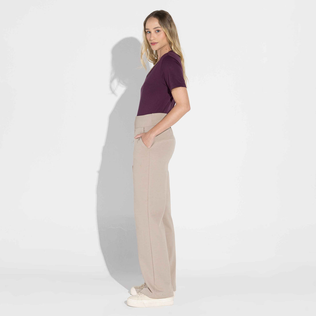 Camiseta Pima Gola U Feminina | Life Collection - Berinjela