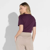 Camiseta Pima Gola U Feminina | Life Collection - Berinjela