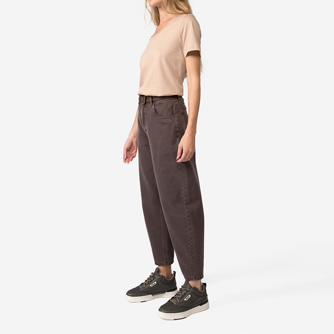 Camiseta Pima Gola U Feminina | Life Collection - Bege Camel