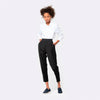 Calça Cintura Alta Com Elástico Feminina - Preto