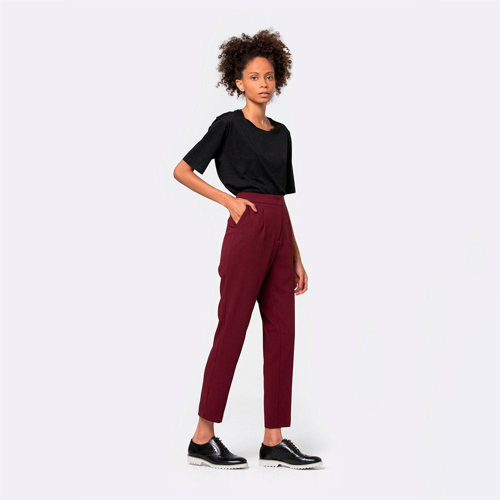 Calça Crepe Feminina - Tinto