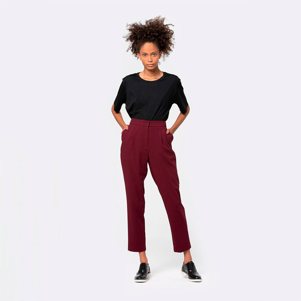 Calça Crepe Feminina - Tinto