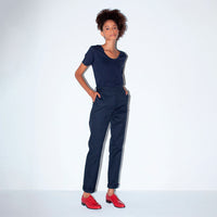 Calça Cós Flexível Feminina - Azul Marinho
