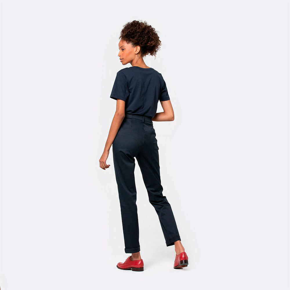 Calça Cós Flexível Feminina - Azul Marinho