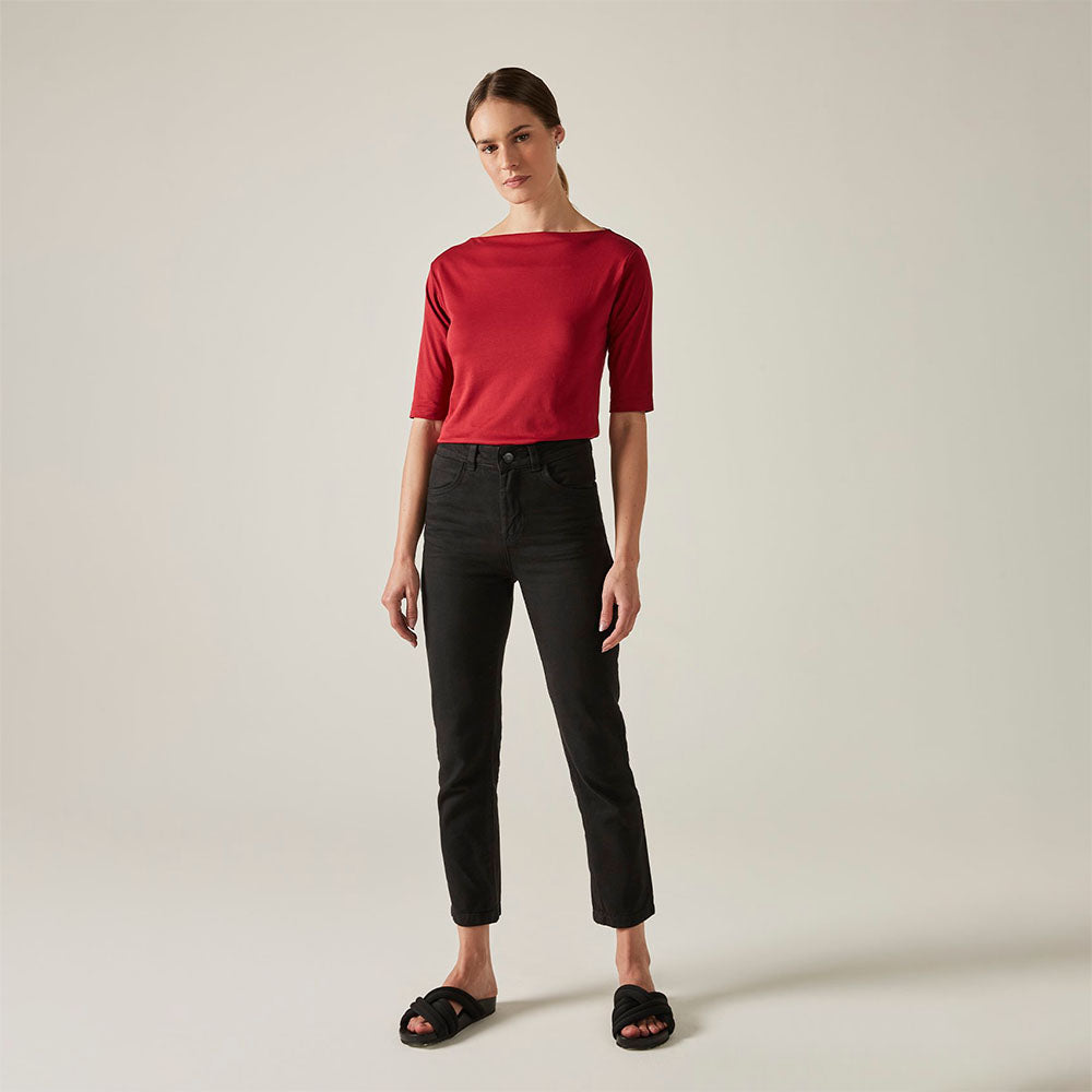 Calça Básica Sarja - Preto
