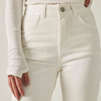 Calça Básica Sarja - Cru