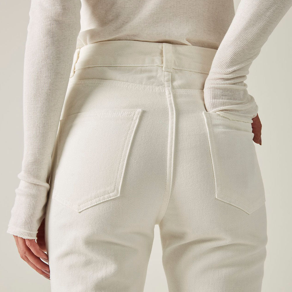 Calça Básica Sarja - Cru