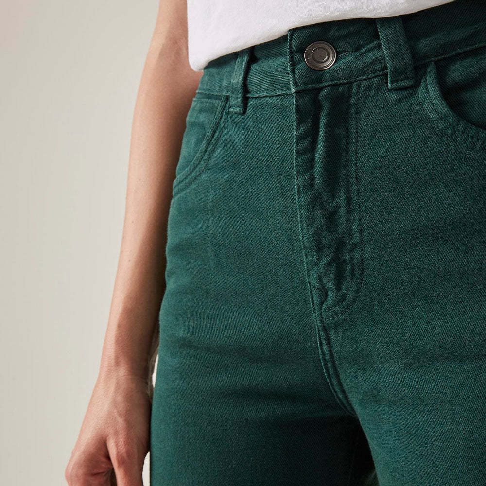 Calça Básica Sarja - Verde Mato