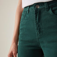 Calça Básica Sarja - Verde Mato