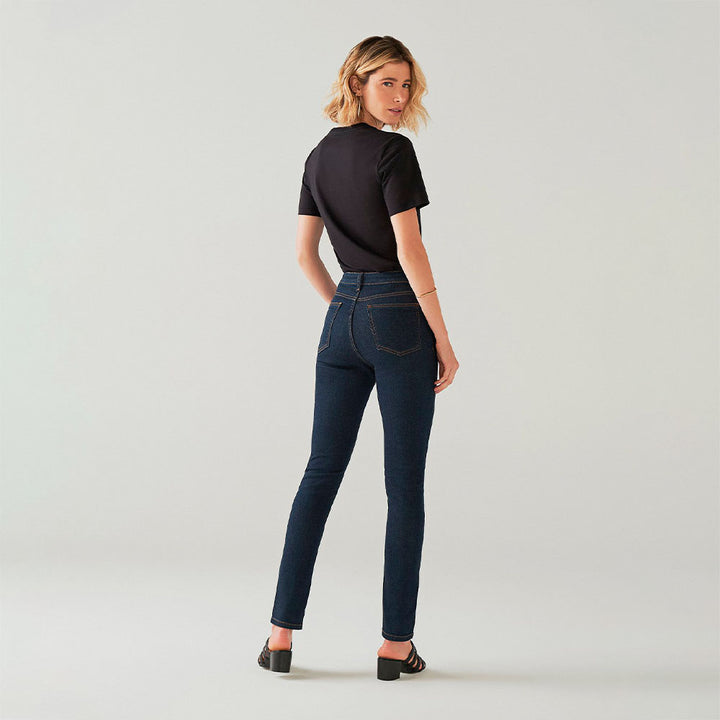 Calça Clássica Jeans Feminina - Índigo Escuro