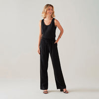 Calça Pantalona Clássica Matte - Preto
