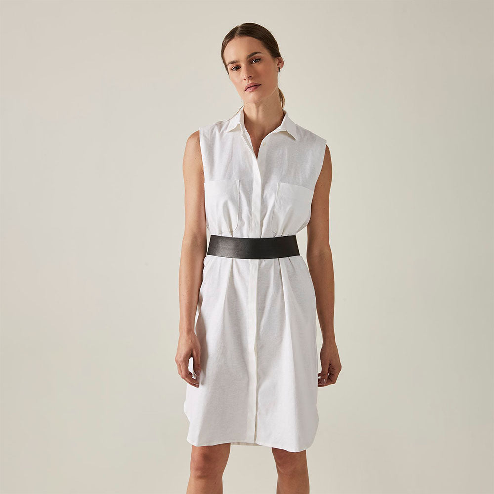 Chemise Regata Leve Linho - Cru