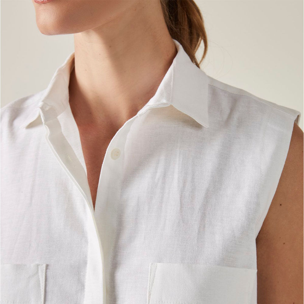 Chemise Regata Leve Linho - Cru