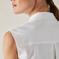 Chemise Regata Leve Linho - Cru