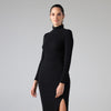 Blusa De Tricot Gola Alta - Preto