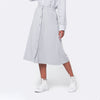 Saia Midi Crepe Feminina - Gelo