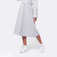 Saia Midi Crepe Feminina - Gelo