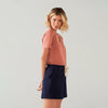 Shorts Elástico Conforto Malha Crepe - Azul Marinho