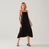 Vestido Fluido Alças Finas - Preto