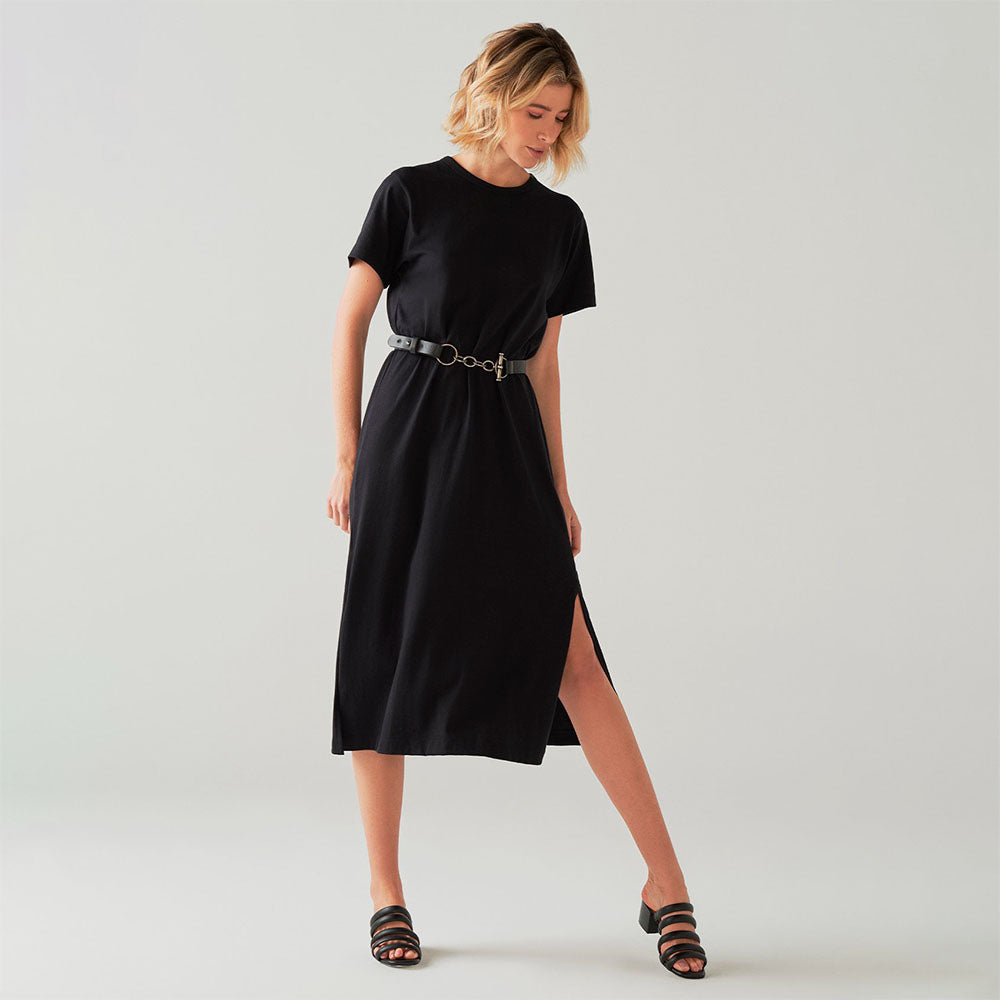 Vestido Conforto Midi - Preto