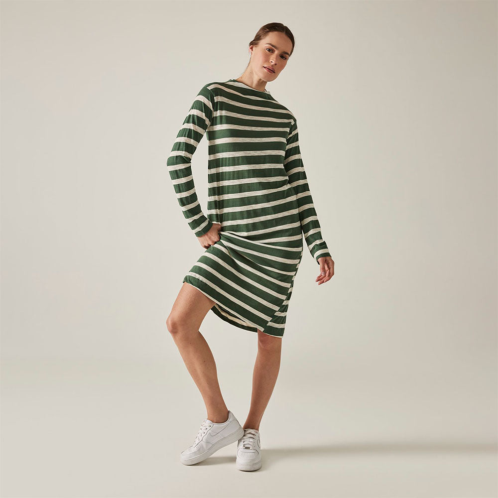 Vestido Gola Alta Feminino - Floresta