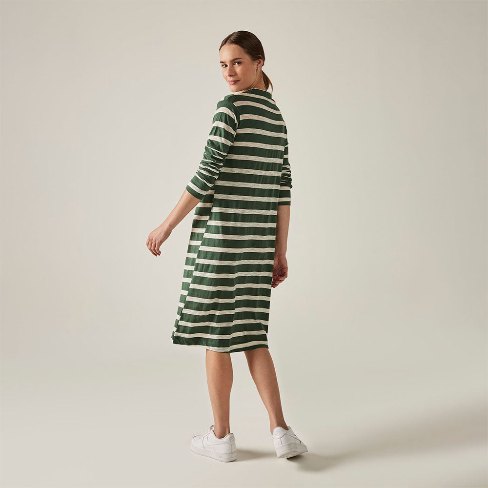 Vestido Gola Alta Feminino - Floresta