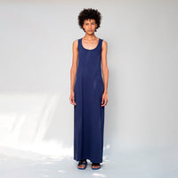 Vestido Regata Longo Feminino - Azul Marinho