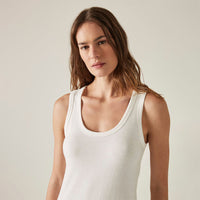 Vestido Regata Longo Feminino - Cru