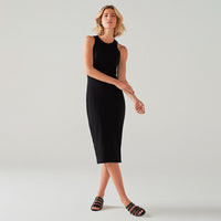 Vestido Regata Versátil Rib - Preto