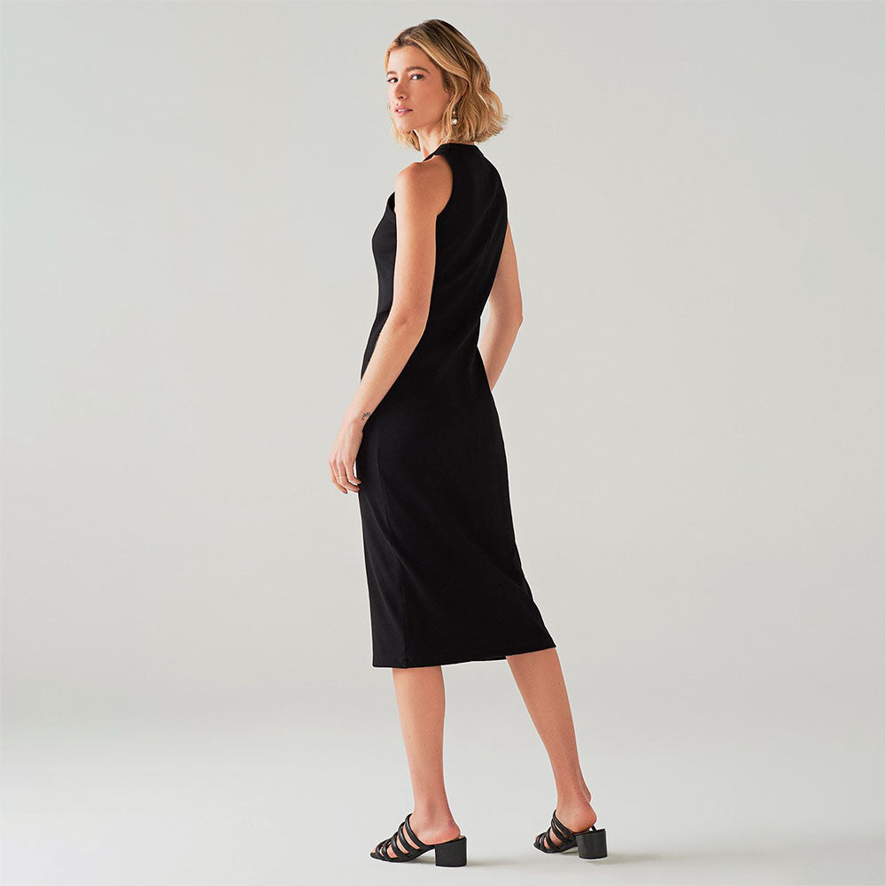 Vestido Regata Versátil Rib - Preto