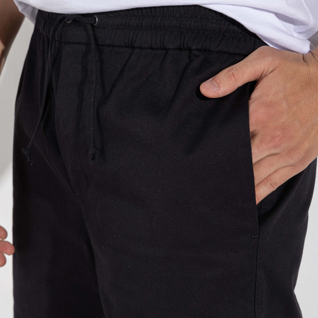 Bermuda Everyday Algodão Egípcio Cós Elástico - Preto