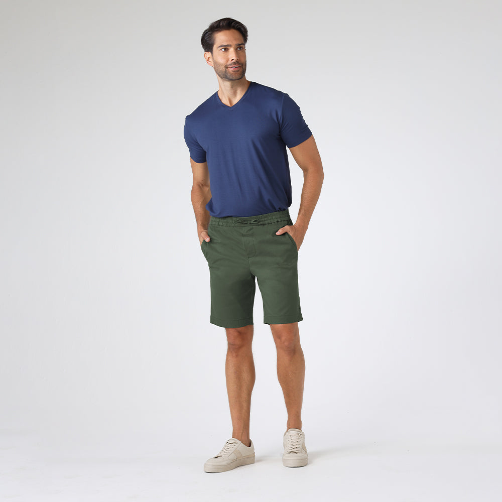 Bermuda Everyday Algodão Egípcio Cós Elástico - Verde Bambu