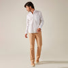 Calça Algodão Egípcio Cós Flexível Masculina - Areia