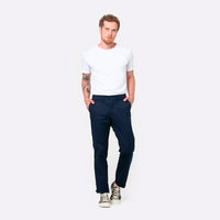 Calça Algodão Egípcio Cós Flexível Masculina - Azul Azaleia