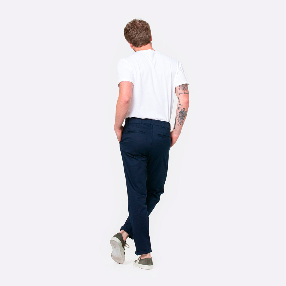 Calça Algodão Egípcio Cós Flexível Masculina - Azul Azaleia