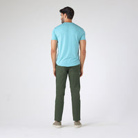 Calça Algodão Egípcio Cós Flexível Masculina - Verde Bambu