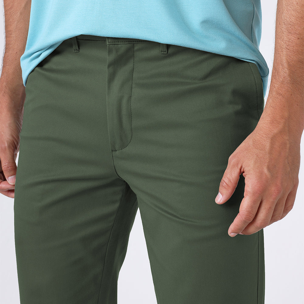 Calça Algodão Egípcio Cós Flexível Masculina - Verde Bambu