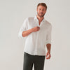 Camisa Básica Leve Linho - Branco