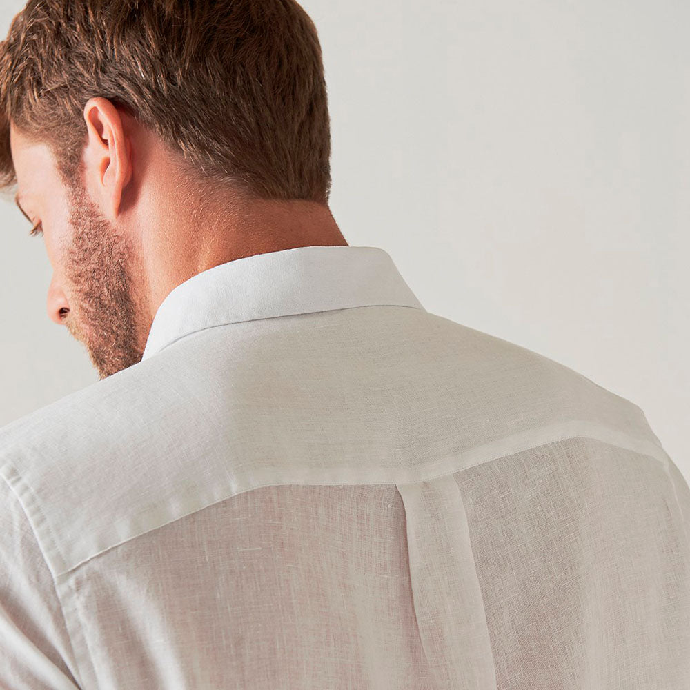 Camisa Básica Leve Linho - Branco