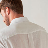 Camisa Básica Leve Linho - Branco