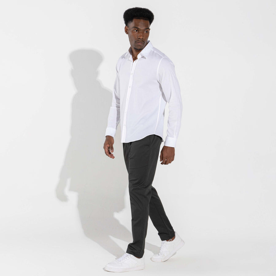 Camisa Clássica Oxford Masculina - Branco